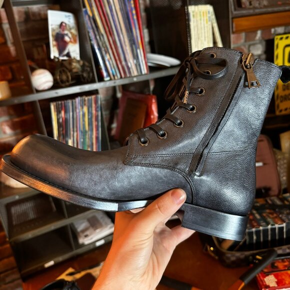 $1198 JOHN VARVATOS 25th Anniversary 525 COMBAT BOOTS (sz 8.5) - Picture 8 of 16